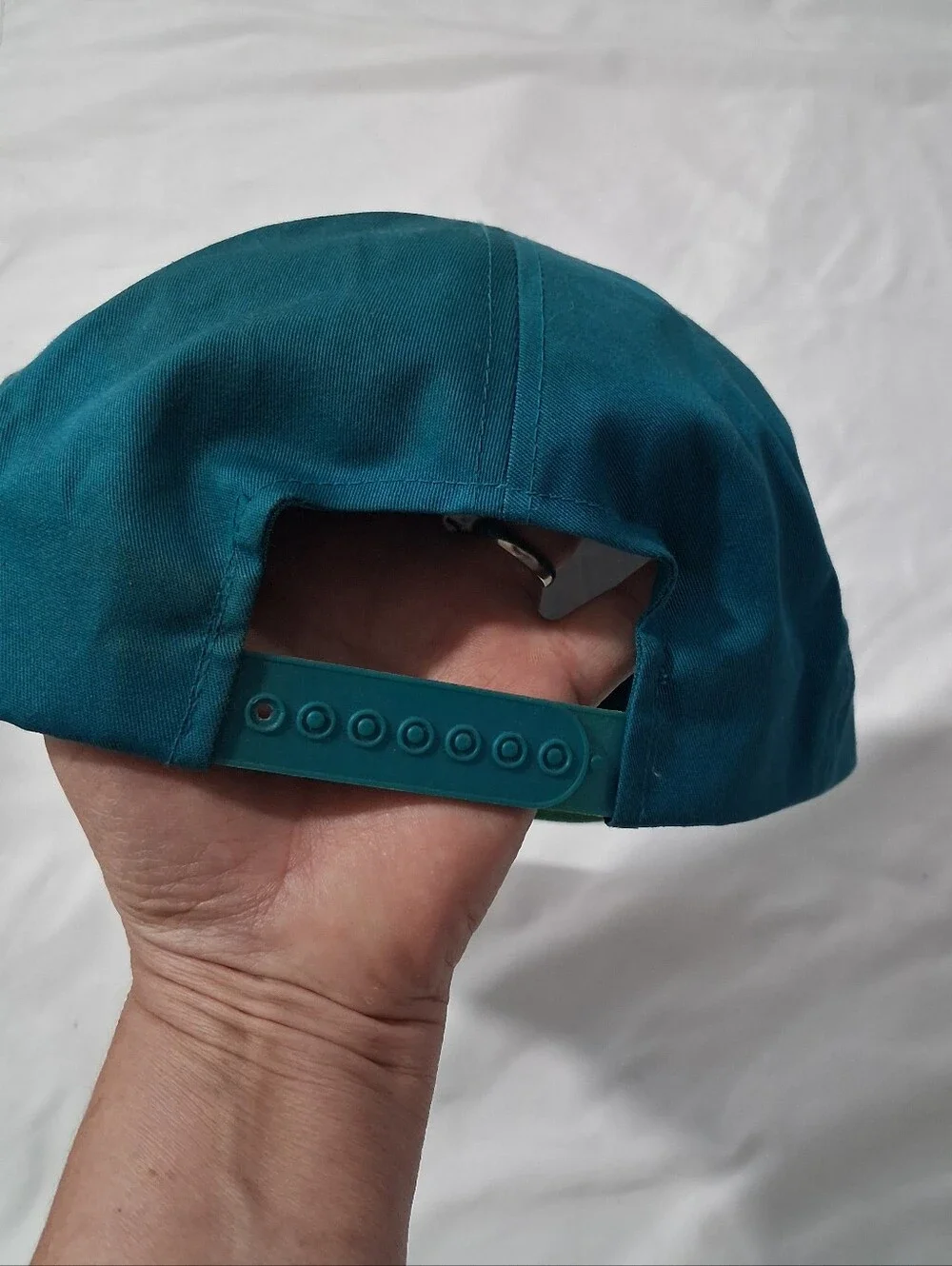 Vintage 90's Miami Marlins Baseball Snapback Hat Teal Unisex Cap.